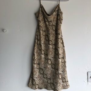 Reptile spaghetti strap sundress